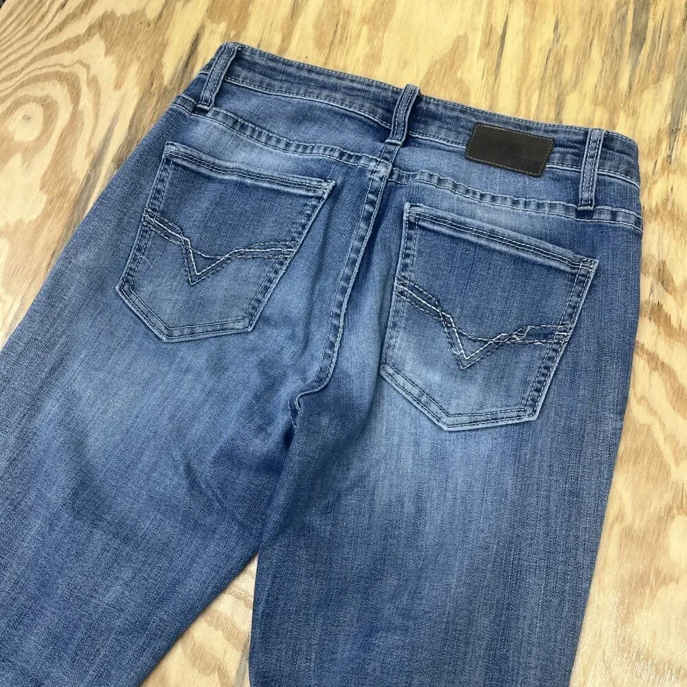 BKE Buckle Jeans Jake Straight Mens 32x32 Blue Denim Stretch Cowboy Casual